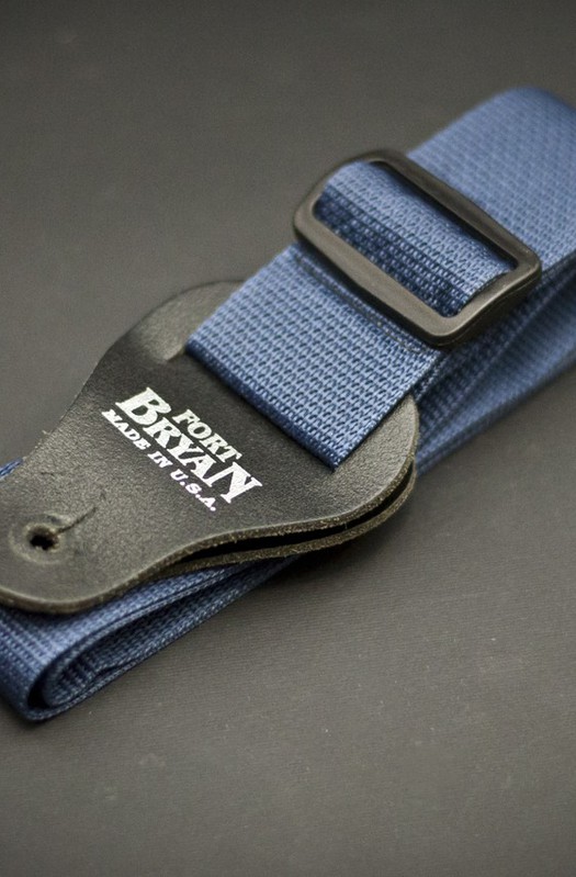 Fort Bryan Made In USA Blue Guitar Strap 
