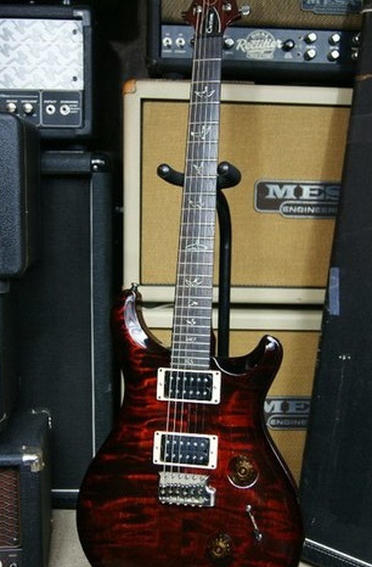 2011 PRS Custom 24 Fire Red Burst