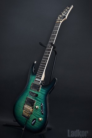 1996 Ibanez S540 Custom Made S Series Flame Maple Trans Teal MIJ Japan