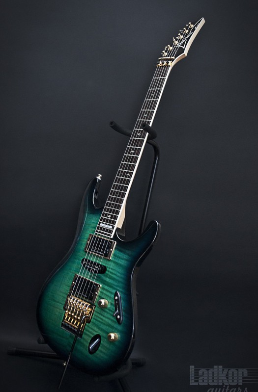 1996 Ibanez S540 Custom Made S Series Flame Maple Trans Teal MIJ Japan