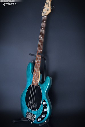 2000 Ernie Ball Musicman Stingray Translucent Teal Bass