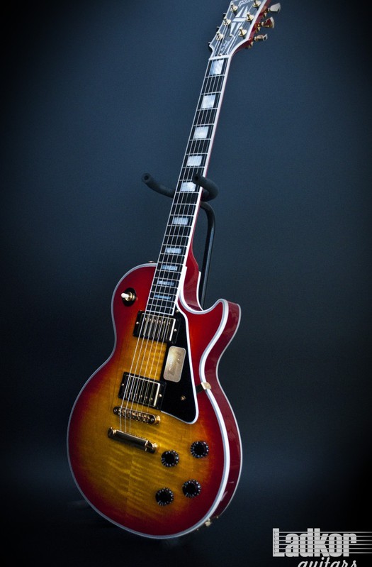 2012 Gibson Les Paul Custom Flame Top Custom Shop Heritage Cherry Sunburst New
