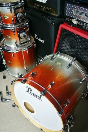 Pearl Masters MCX Orange Sparkle Fade