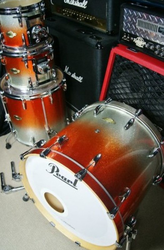 Pearl Masters MCX Orange Sparkle Fade