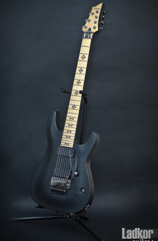 Schecter Jeff Loomis JL-7 FR STB Satin Black 7 String Guitar