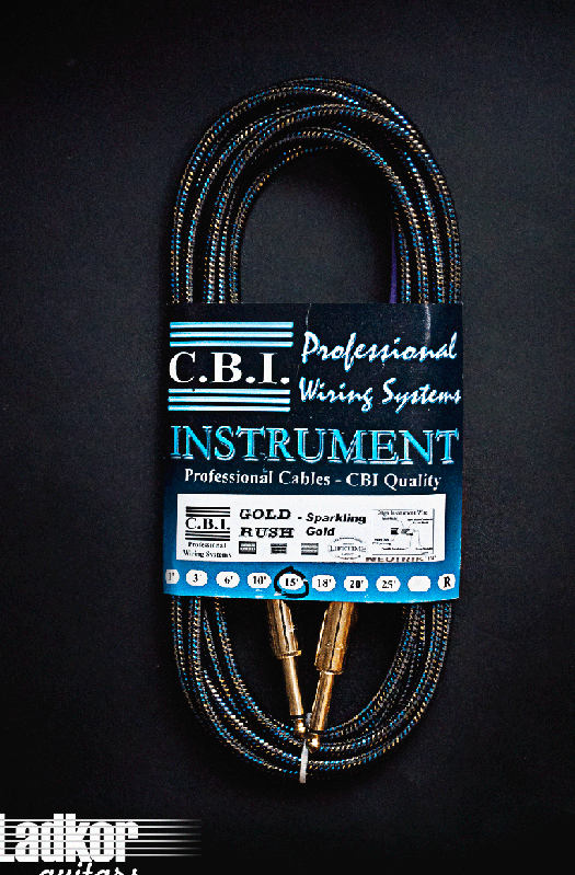 Gibson Custom Shop C.B.I. Gold Rush USA Custom Professional Cable 15 ft