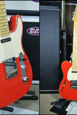 G&L USA Custom Creations Asat Hollowbody Fullerton Red
