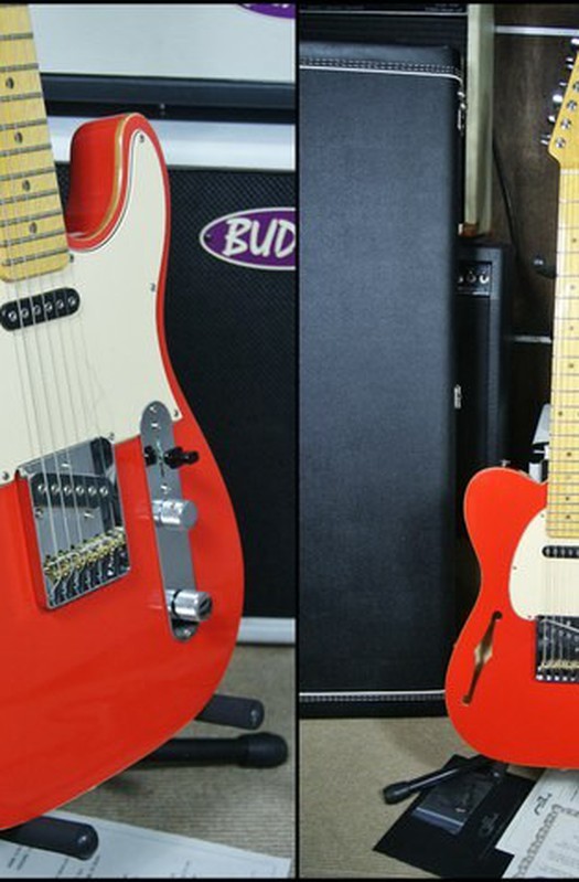 G&L USA Custom Creations Asat Hollowbody Fullerton Red