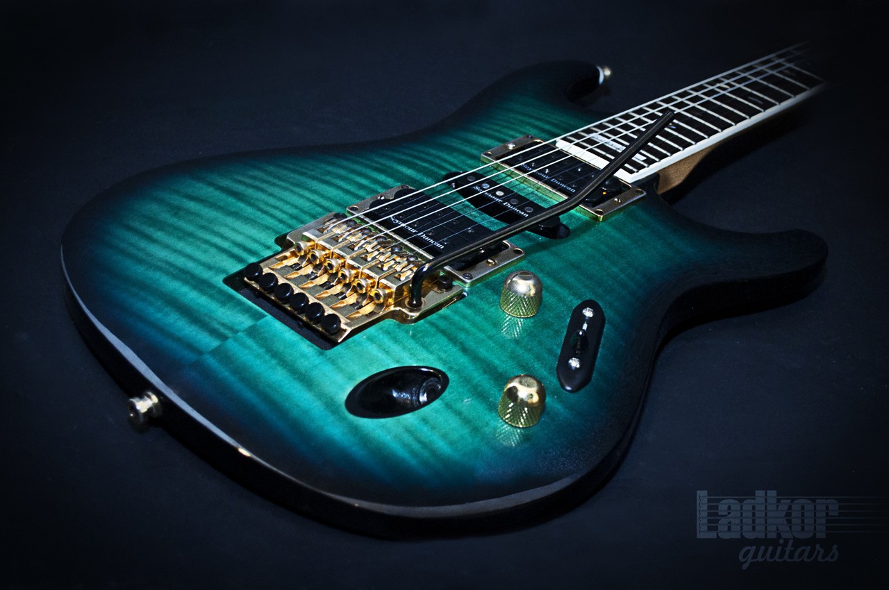 1996 Ibanez S540 Custom Made S Series Flame Maple Trans Teal MIJ Japan