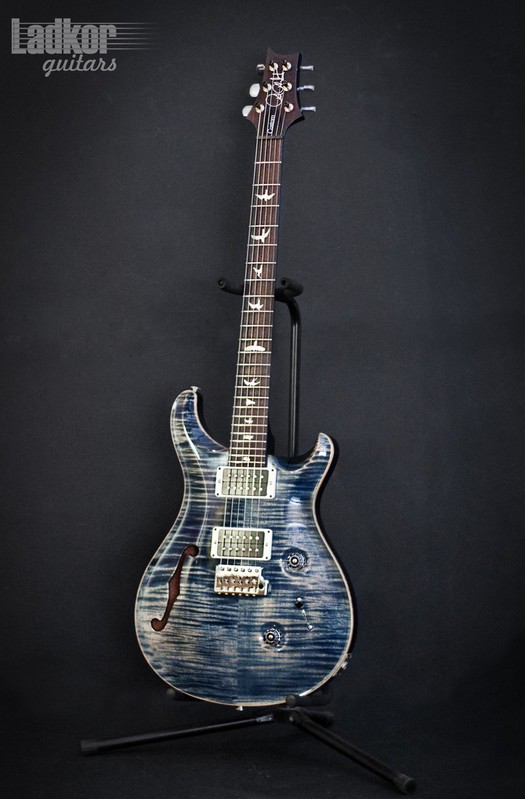 2014 PRS Custom 24 Semi-Hollow 10 Top Faded Whale Blue Limited 1 Of 200 NEW 