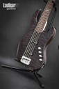  ESP LTD Elite J5 STBLK Quilted See Thru Black 5 String Bass Japan 