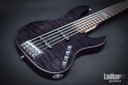  ESP LTD Elite J5 STBLK Quilted See Thru Black 5 String Bass Japan 