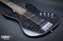  ESP LTD Elite J5 STBLK Quilted See Thru Black 5 String Bass Japan 