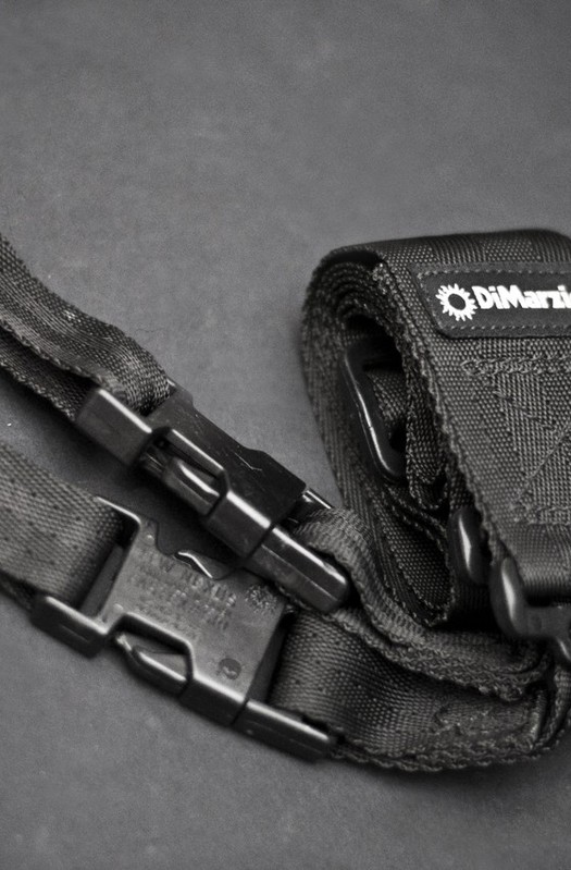 DiMarzio ClipLock Quick Release 2" Cotton Guitar Strap - BLACK