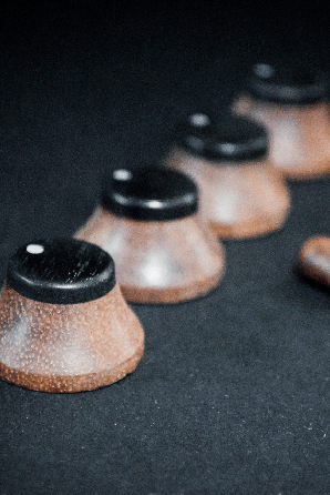 Koa Set Custom Knobs For Volume And Tone with Tip PRS  