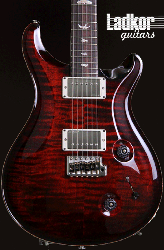 PRS Custom 22 10 Top Pattern Thin Stoptail Fire Red Burst NEW