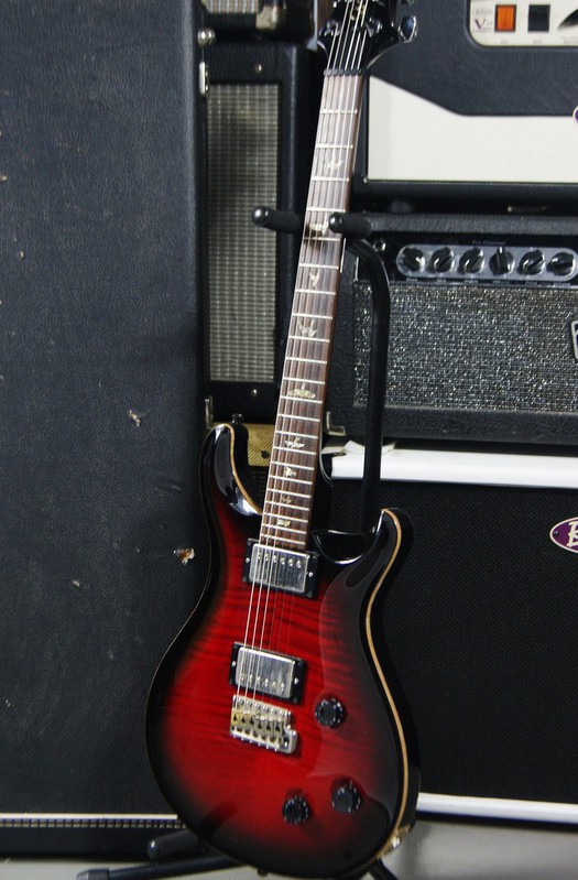 1998 PRS Custom 22 10-Top Red Burst