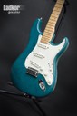 1998 Fender American Deluxe Stratocaster Teal Transparent