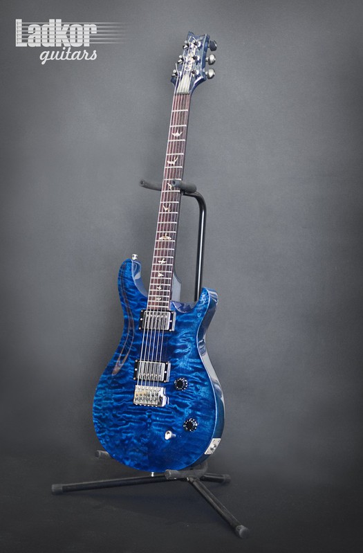 2000 PRS Custom 22 Trem Whale Blue Quilt Top