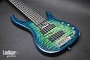 Modulus Quantum Q6 Quilt Blue Green Burst 6 String Bass