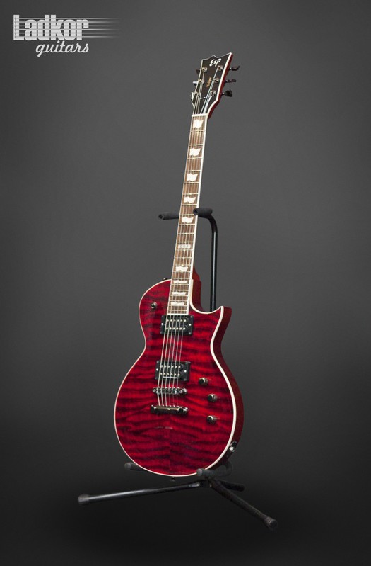 2011 ESP Eclipse II See Thru Black Cherry Awesome Quilt Top