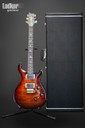 2017 PRS Custom 24 Piezo P24 10 Top Black Gold Cherry Wrap Burst Wood Library NEW