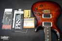 2017 PRS Custom 24 Piezo P24 10 Top Black Gold Cherry Wrap Burst Wood Library NEW