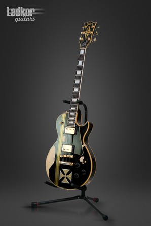 1973 Gibson Les Paul Custom Hetfield Black Iron Cross Uncle Milty Metallica UM73