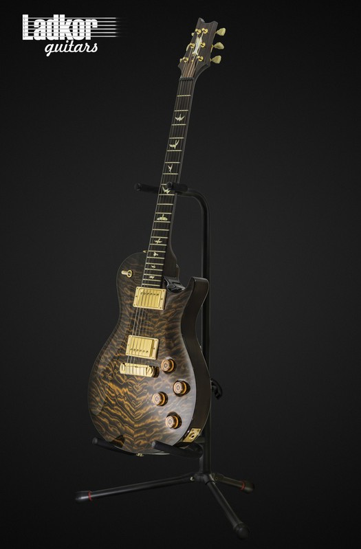 2002 PRS Private Stock Singlecut Tiger Eye Smoked Burst All Brazilian Rosewood Neck Gold Birds Knaggs