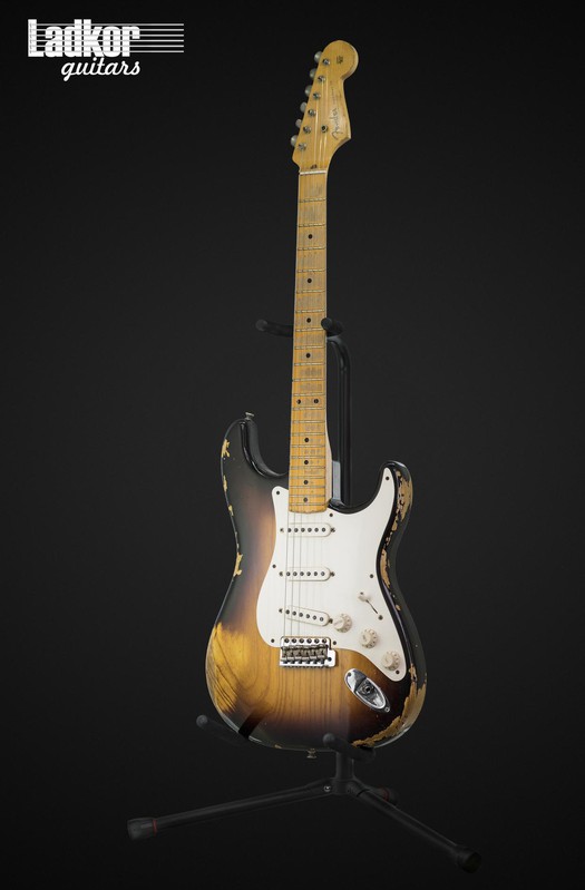 2012 Fender Custom Shop 56 Stratocaster Heavy Relic Two-Tone Vintage Tobacco Sunburst 1956 Reissue