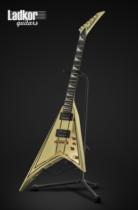 Jackson RR5 Randy Rhoads White Ivory With Black Pinstripes Japan