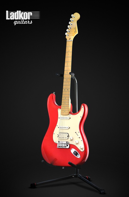 2002 Fender American Deluxe Stratocaster Fiesta Red HSS