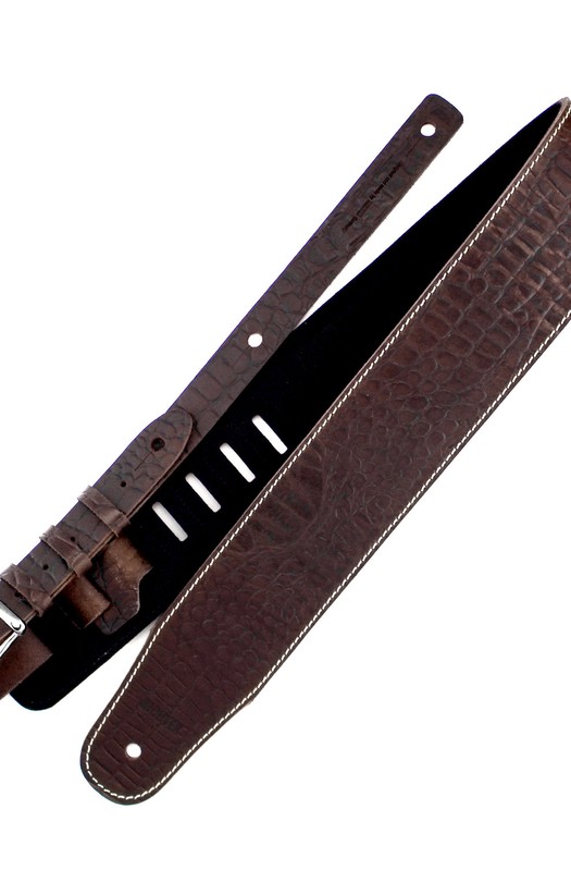 Ремень гитарный Richter GUITAR STRAP LUXURY CAYMAN BROWN 1075