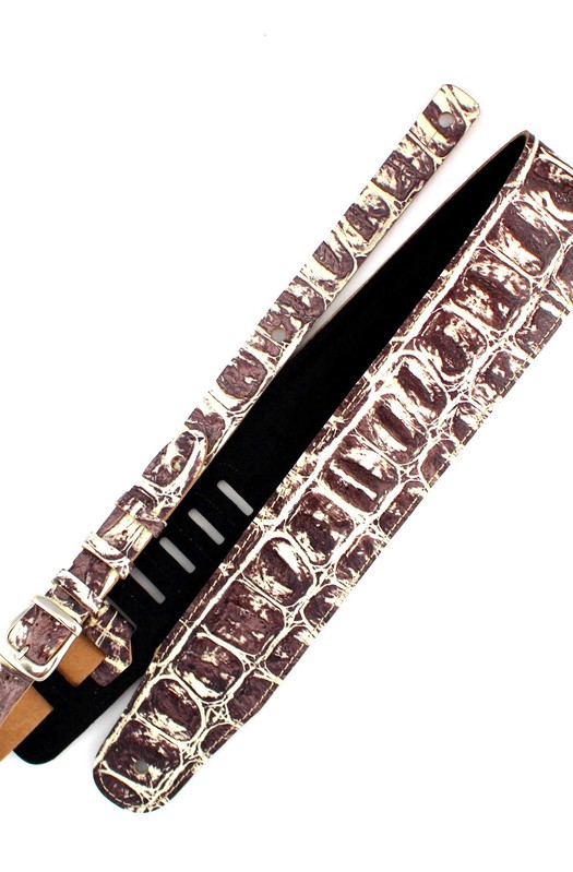 Ремень гитарный Richter GUITAR STRAP LUXURY CROCO NATURAL 1078