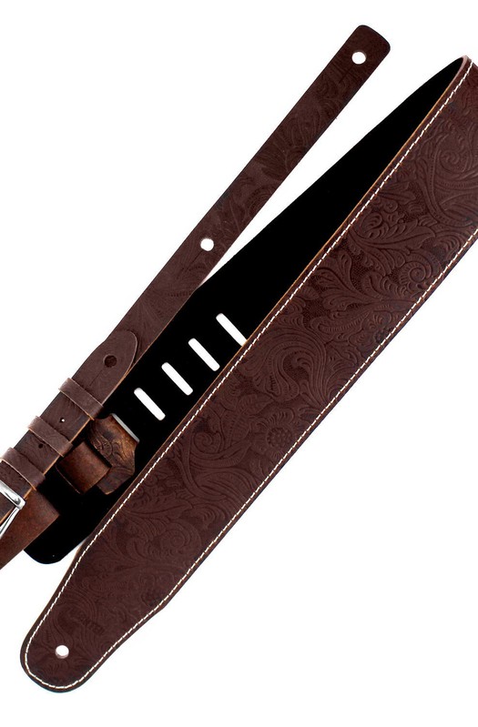 Ремень гитарный Richter GUITAR STRAP LUXURY FLORAL BROWN  1086