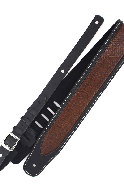 Ремень гитарный Richter GUITAR STRAP LUXURY SPECIAL RATTLESNAKE BLACK 1061