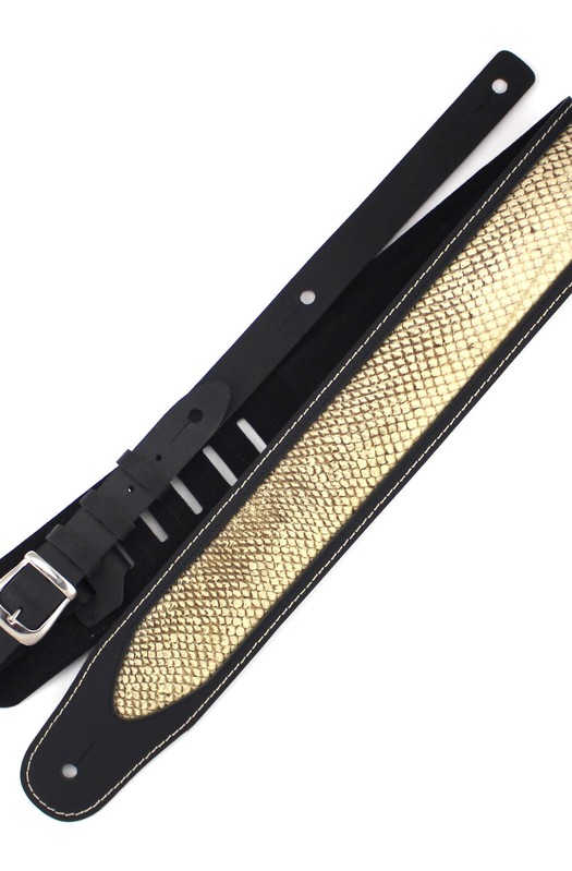 Ремень гитарный Richter GUITAR STRAP LUXURY SPECIAL  PYTHON BLACK 1123