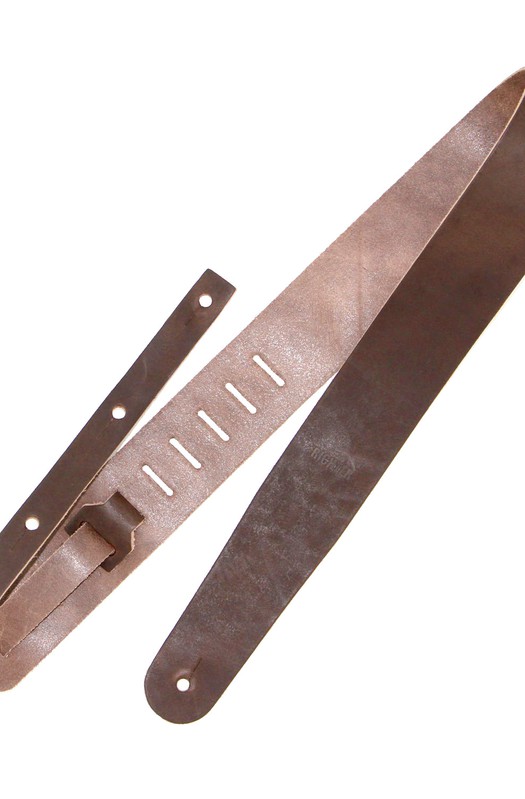 Ремень гитарный Richter GUITAR STRAP RAW II PUNCH USED BROWN 1136