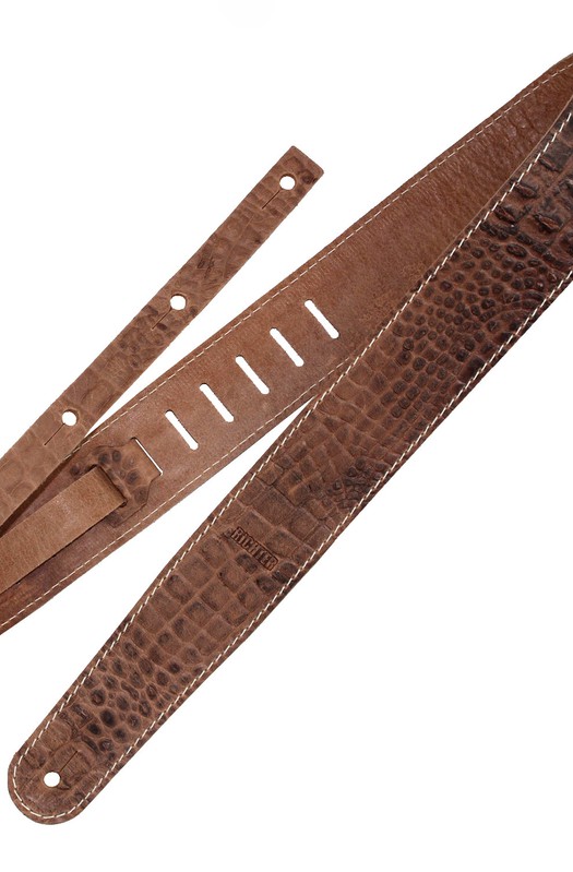 Ремень гитарный Richter GUITAR STRAP RAW II CONTOUR CROC NATUR 1486