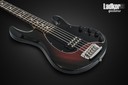 2006 Ernie Ball Music Man Stingray V Black Cherry Burst 5 String Bass