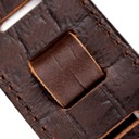 Ремень гитарный Richter  GUITAR STRAP RAW II CONTOUR CROC BROWN 1487