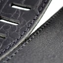 Ремень гитарный Richter GUITAR STRAP RAW II CONTOUR CROC BLACK 1488