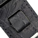 Ремень гитарный Richter GUITAR STRAP RAW II CONTOUR CROC BLACK 1488