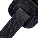 Ремень гитарный Richter GUITAR STRAP RAW II CONTOUR CROC BLACK 1488