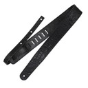 Ремень гитарный Richter GUITAR STRAP RAW II CONTOUR CROC BLACK 1488