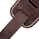 Ремень гитарный Richter GUITAR STRAP RAW II CONTOUR WESTERN ROSE BROWN 1490