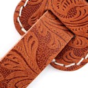 Ремень гитарный Richter GUITAR STRAP RAW II CONTOUR WESTERN ROSE TAN 1491