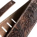 Ремень гитарный RichterGUITAR STRAP RAW II CONTOUR  LEAVES NATUR 1497