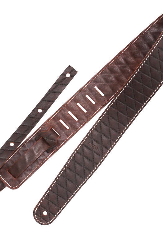 Ремень гитарный Richter GUITAR STRAP RAW II CONTOUR SEW BROWN 1500