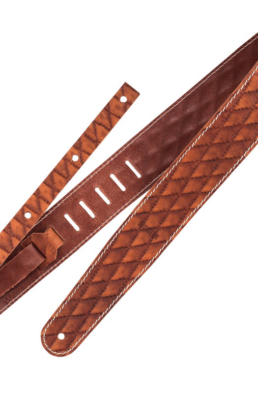 Ремень гитарный Richter GUITAR STRAP RAW II CONTOUR SEW TAN 1501